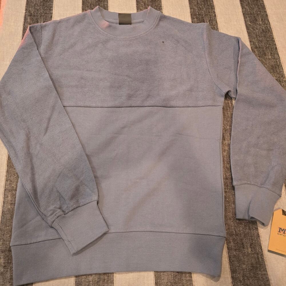 Men's Blue Sweater By MV Sport Size Small NWT